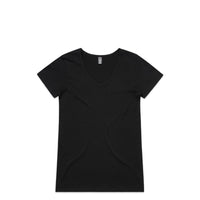 Wo's Bevel V Neck Tee