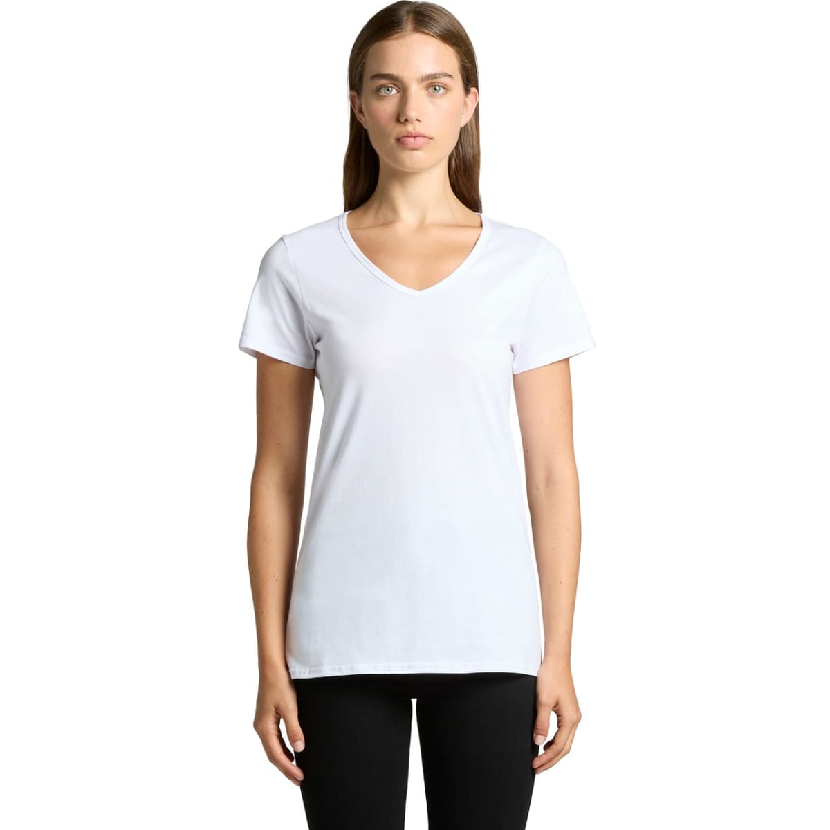 Wo's Bevel V Neck Tee