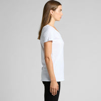 Wo's Bevel V Neck Tee