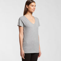 Wo's Bevel V Neck Tee