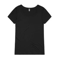 Wo's Shallow Scoop Tee