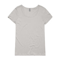 Wo's Shallow Scoop Tee