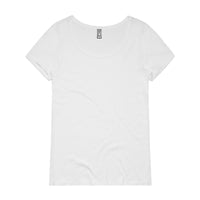Wo's Shallow Scoop Tee
