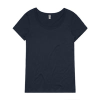 Wo's Shallow Scoop Tee