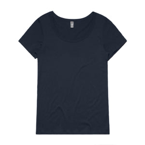 Wo's Shallow Scoop Tee