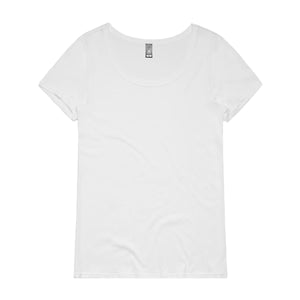 Wo's Shallow Scoop Tee