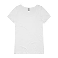Wo's Shallow Scoop Tee