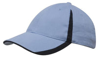 Brushed Heavy Cotton Cap with Inserts on the Peak & Crown