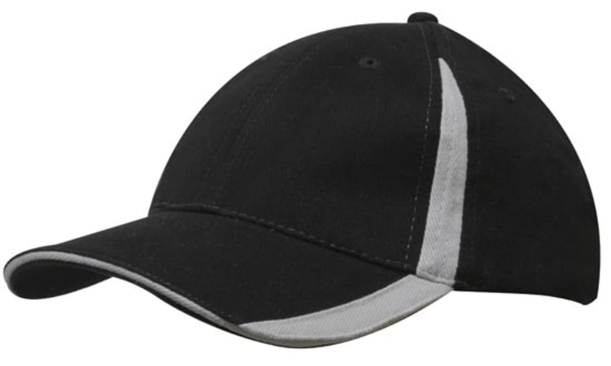 Brushed Heavy Cotton Cap with Inserts on the Peak & Crown