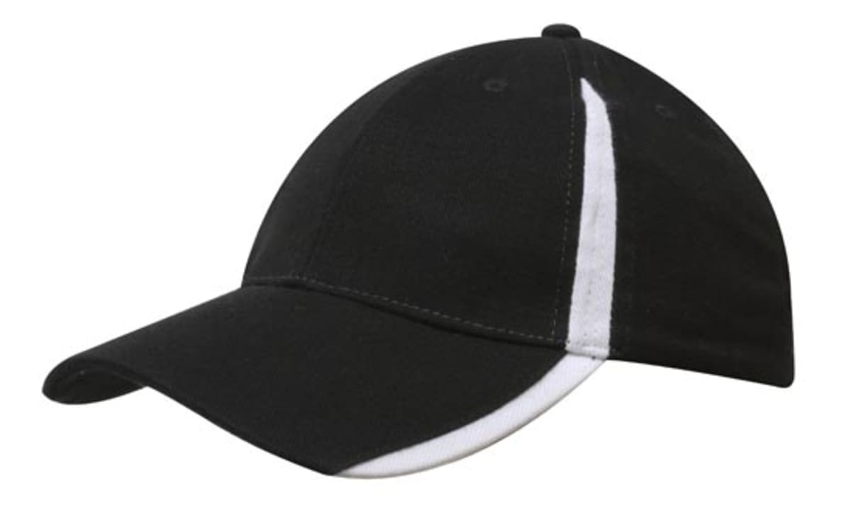 Brushed Heavy Cotton Cap with Inserts on the Peak & Crown