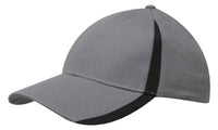 Brushed Heavy Cotton Cap with Inserts on the Peak & Crown