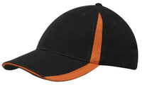 Brushed Heavy Cotton with Inserts on the Peak & Crown