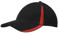 Brushed Heavy Cotton with Inserts on the Peak & Crown
