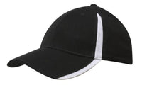 Brushed Heavy Cotton with Inserts on the Peak & Crown