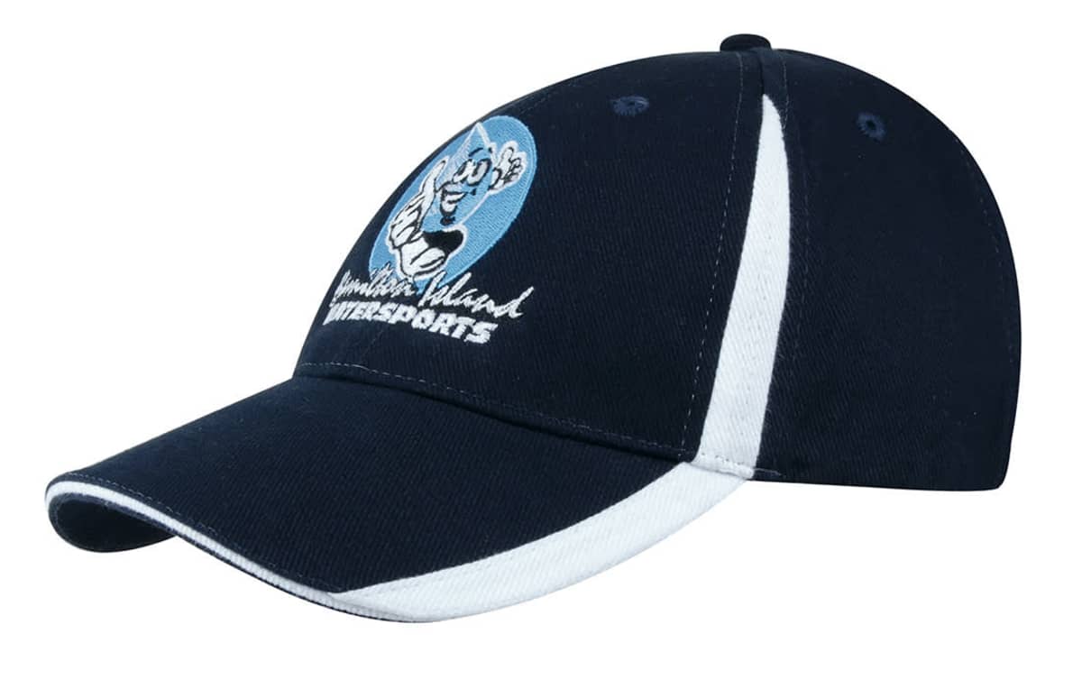 Brushed Heavy Cotton with Inserts on the Peak & Crown