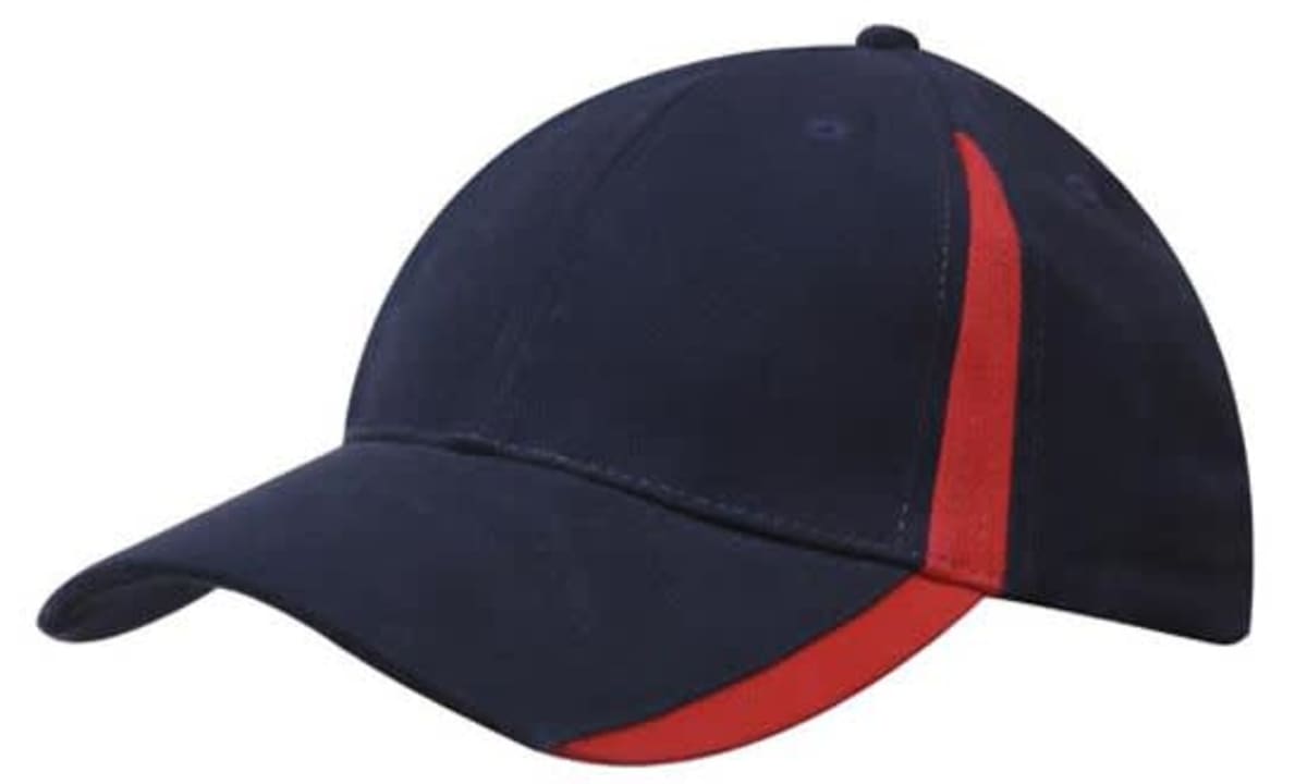 Brushed Heavy Cotton with Inserts on the Peak & Crown