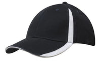 Brushed Heavy Cotton with Inserts on the Peak & Crown