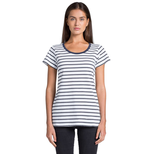 Wo's Loop Stripe Tee