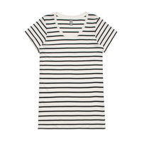 Wo's Loop Stripe Tee