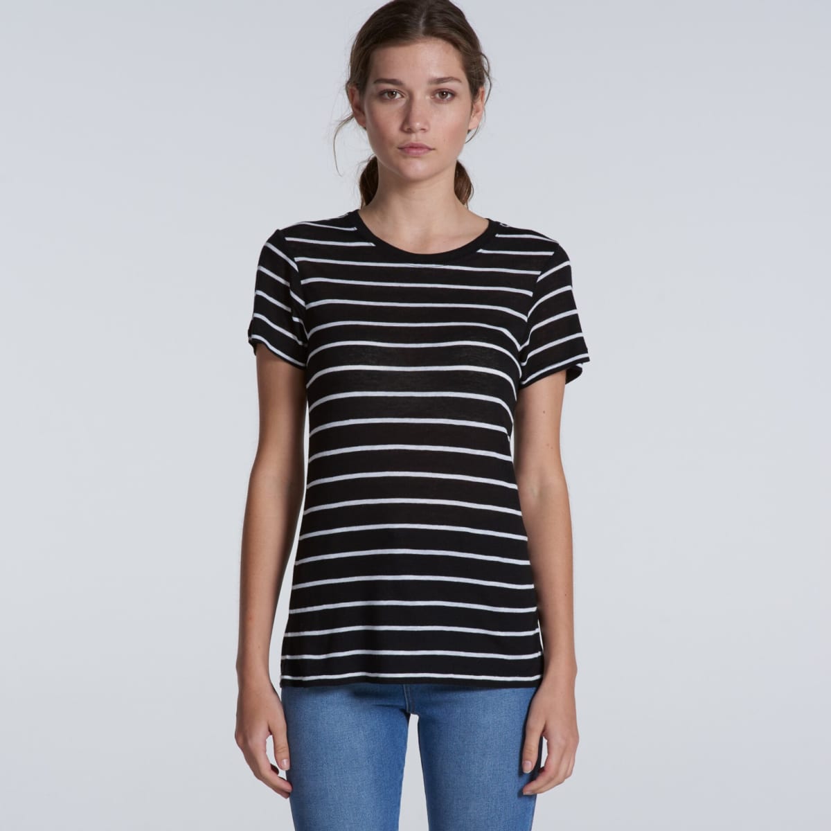 Wo's Basic Stripe Tee