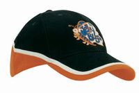 Brushed Heavy Cotton Tri-Coloured Cap