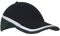 Brushed Heavy Cotton Tri-Coloured Cap