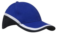 Brushed Heavy Cotton Tri-Coloured Cap