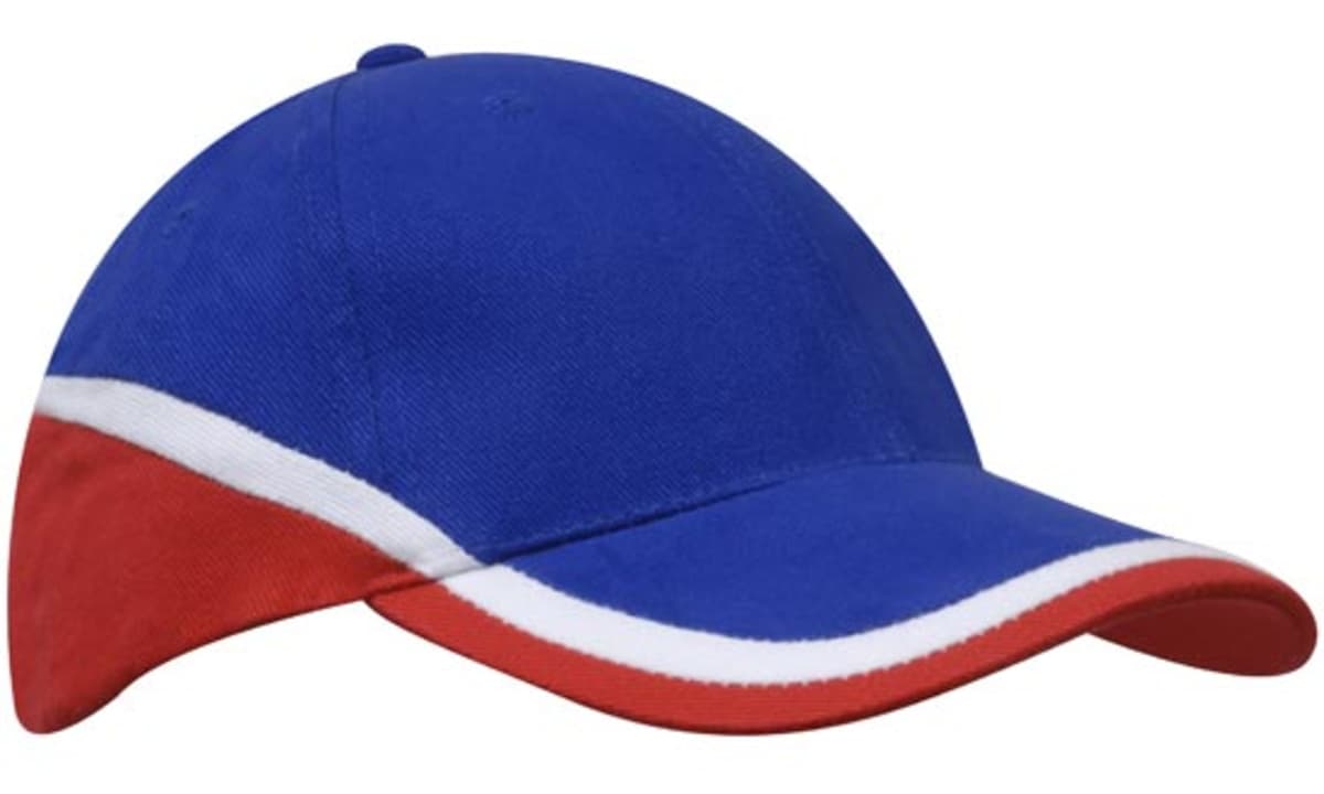 Brushed Heavy Cotton Tri-Coloured Cap