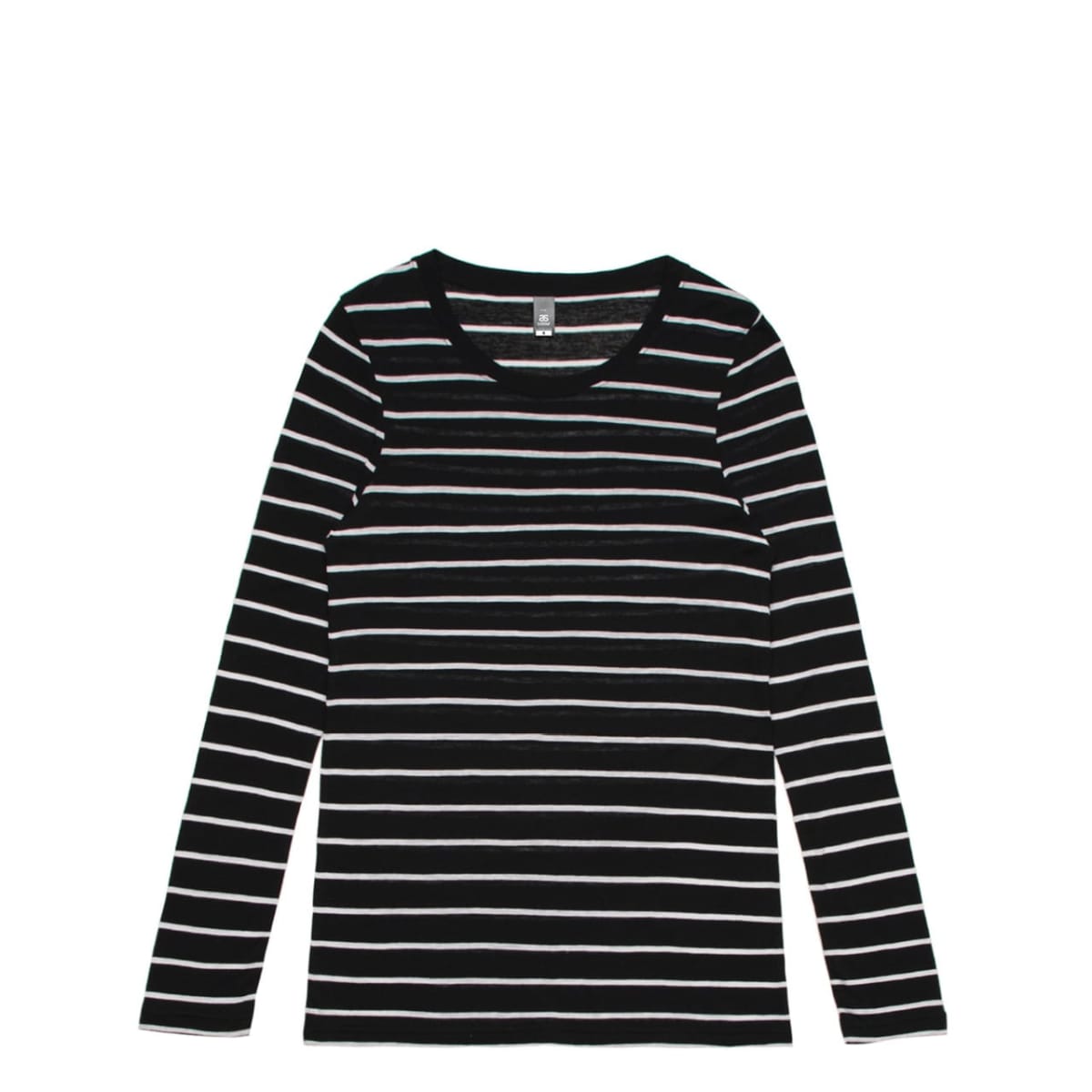 Wo's Fine Stripe L/S Tee