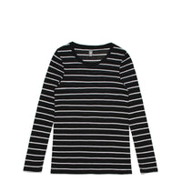 Wo's Fine Stripe L/S Tee
