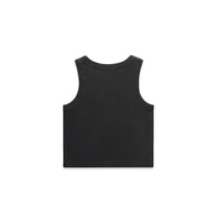 Wo's Faded Organic Rib Crop Tank