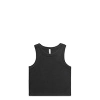 Wo's Faded Organic Rib Crop Tank