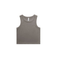 Wo's Faded Organic Rib Crop Tank