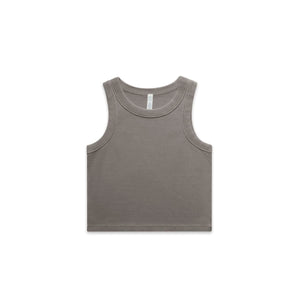 Wo's Faded Organic Rib Crop Tank