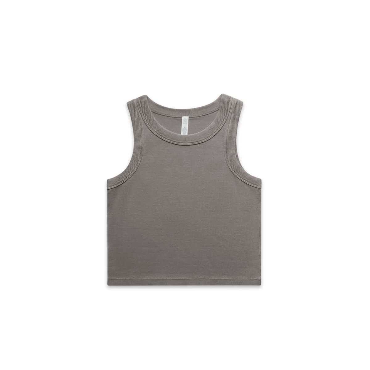Wo's Faded Organic Rib Crop Tank
