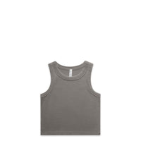 Wo's Faded Organic Rib Crop Tank