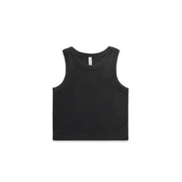 Wo's Faded Organic Rib Crop Tank