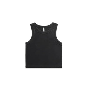 Wo's Faded Organic Rib Crop Tank