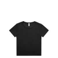 Wo's Faded Organic Rib Tee
