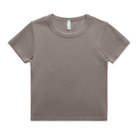 Wo's Faded Organic Rib Tee