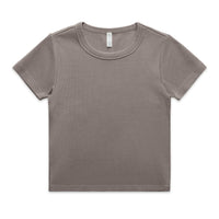 Wo's Faded Organic Rib Tee