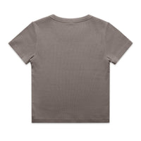 Wo's Faded Organic Rib Tee