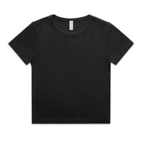 Wo's Faded Organic Rib Tee