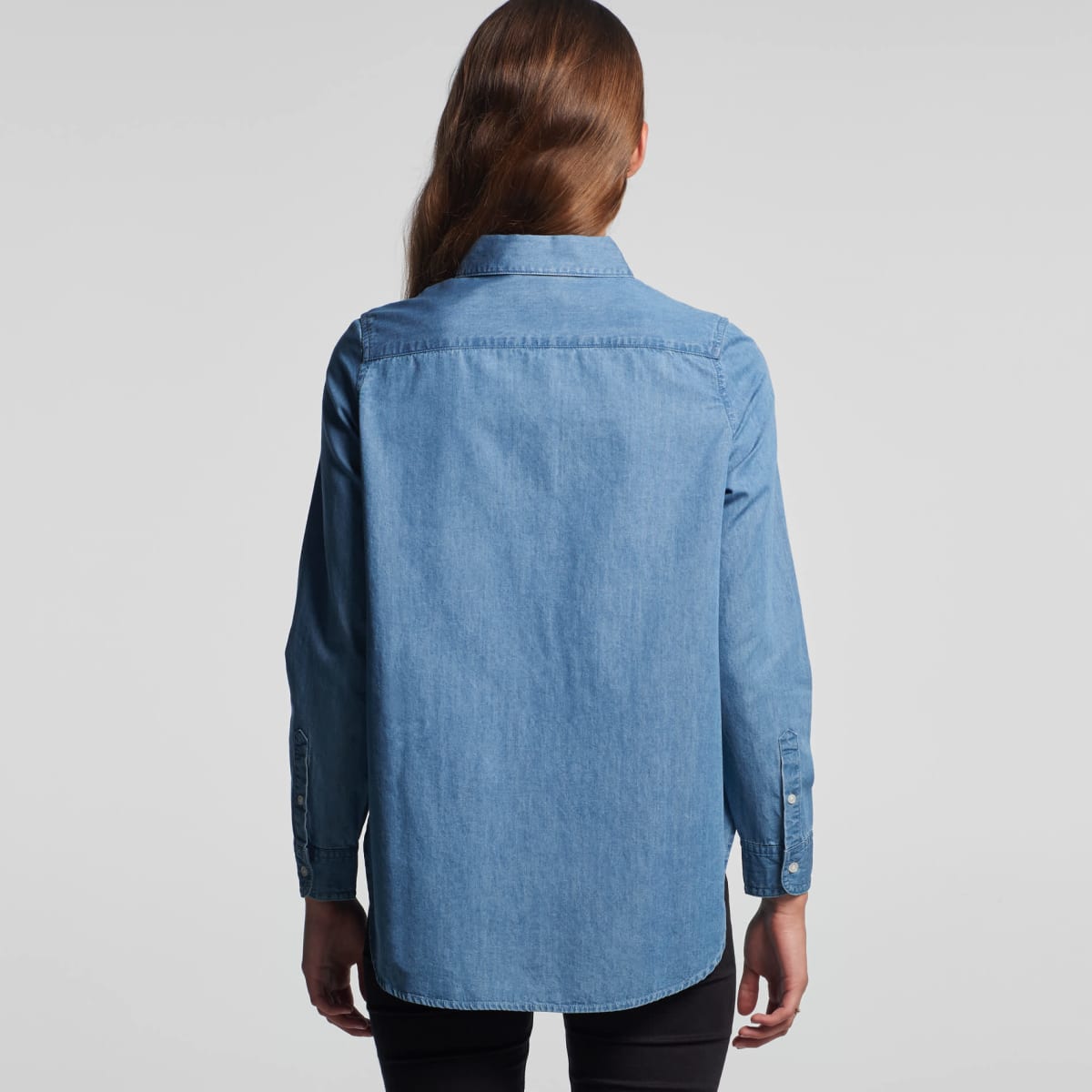 Wo's Blue Denim Shirt