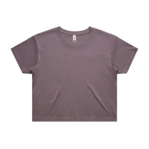 Wo's Faded Crop Tee