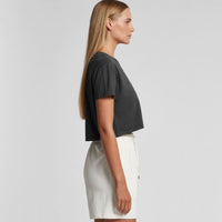 Wo's Faded Crop Tee