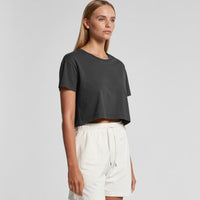 Wo's Faded Crop Tee