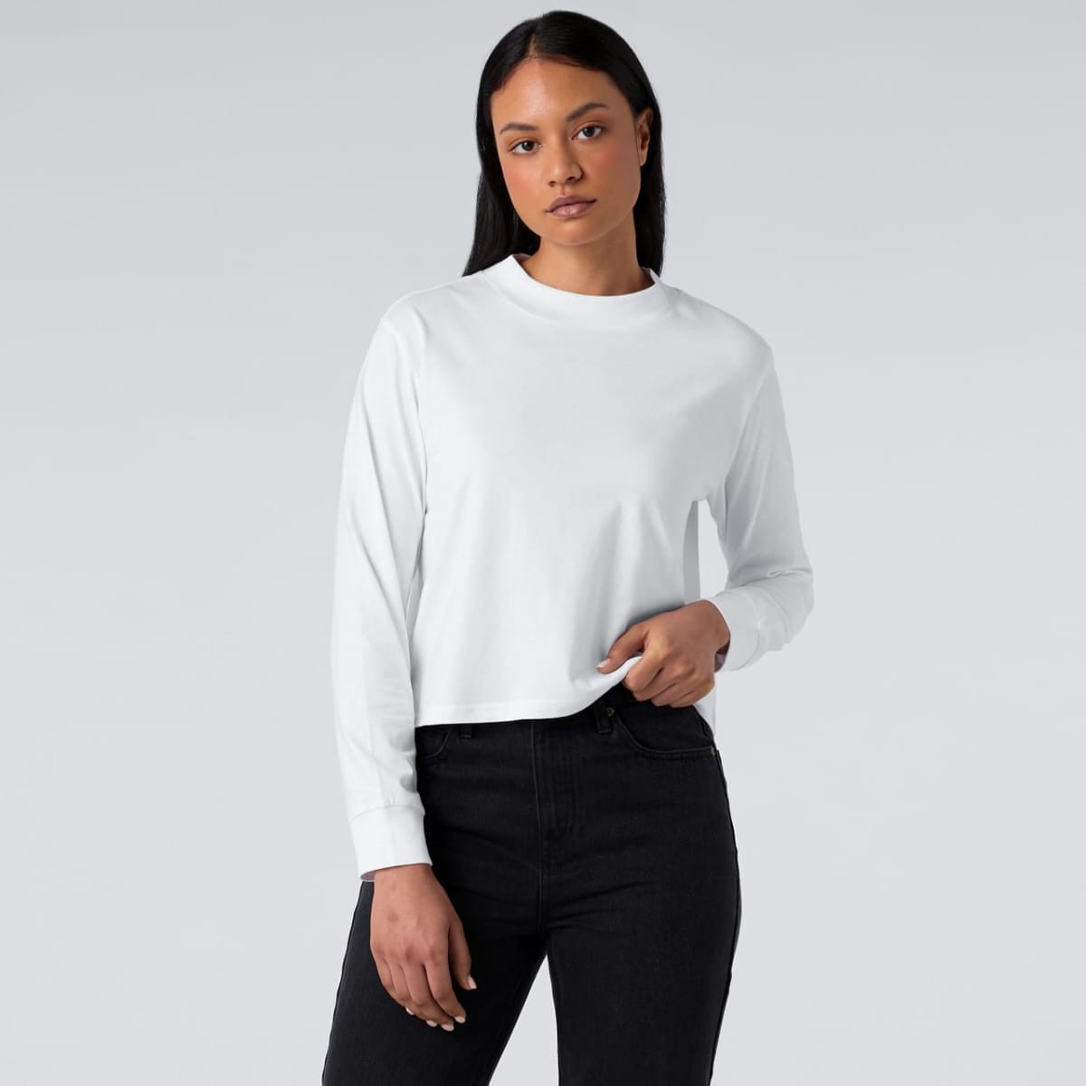 Wo's Mock L/S Tee