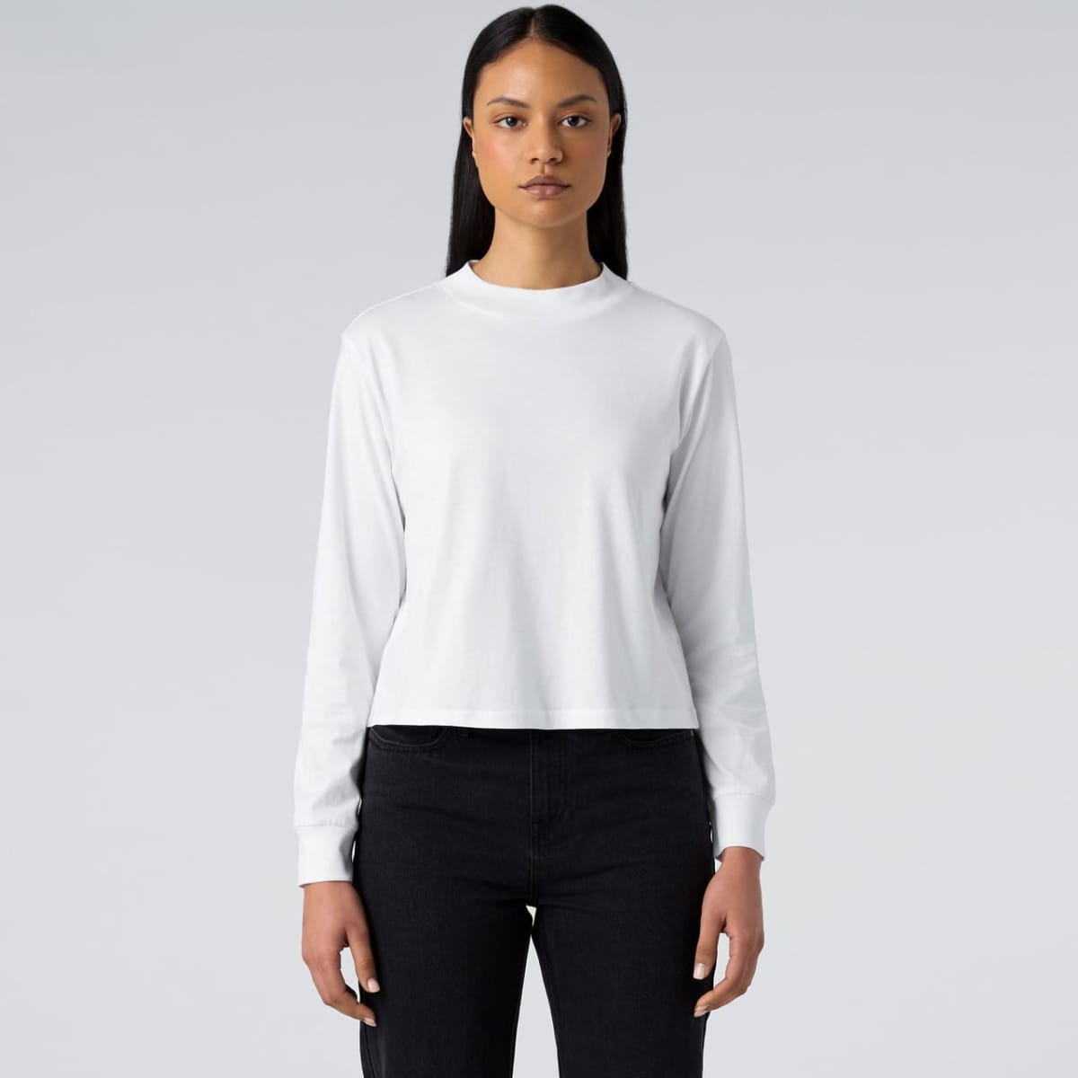 Wo's Mock L/S Tee