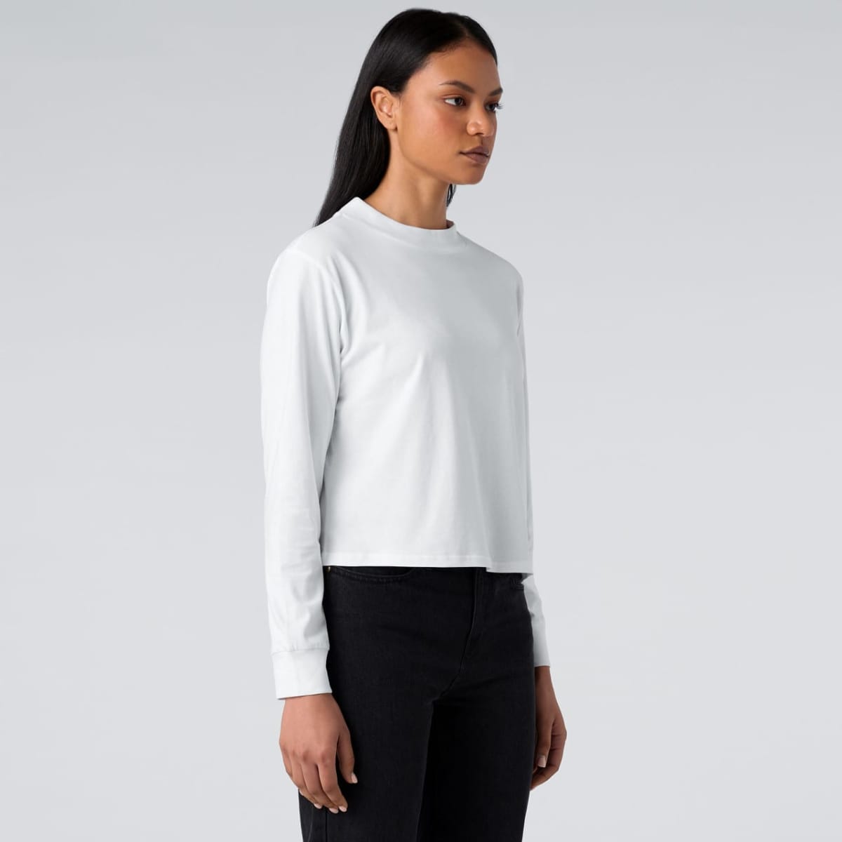 Wo's Mock L/S Tee
